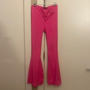 Pink flared Disco/hippie jeans